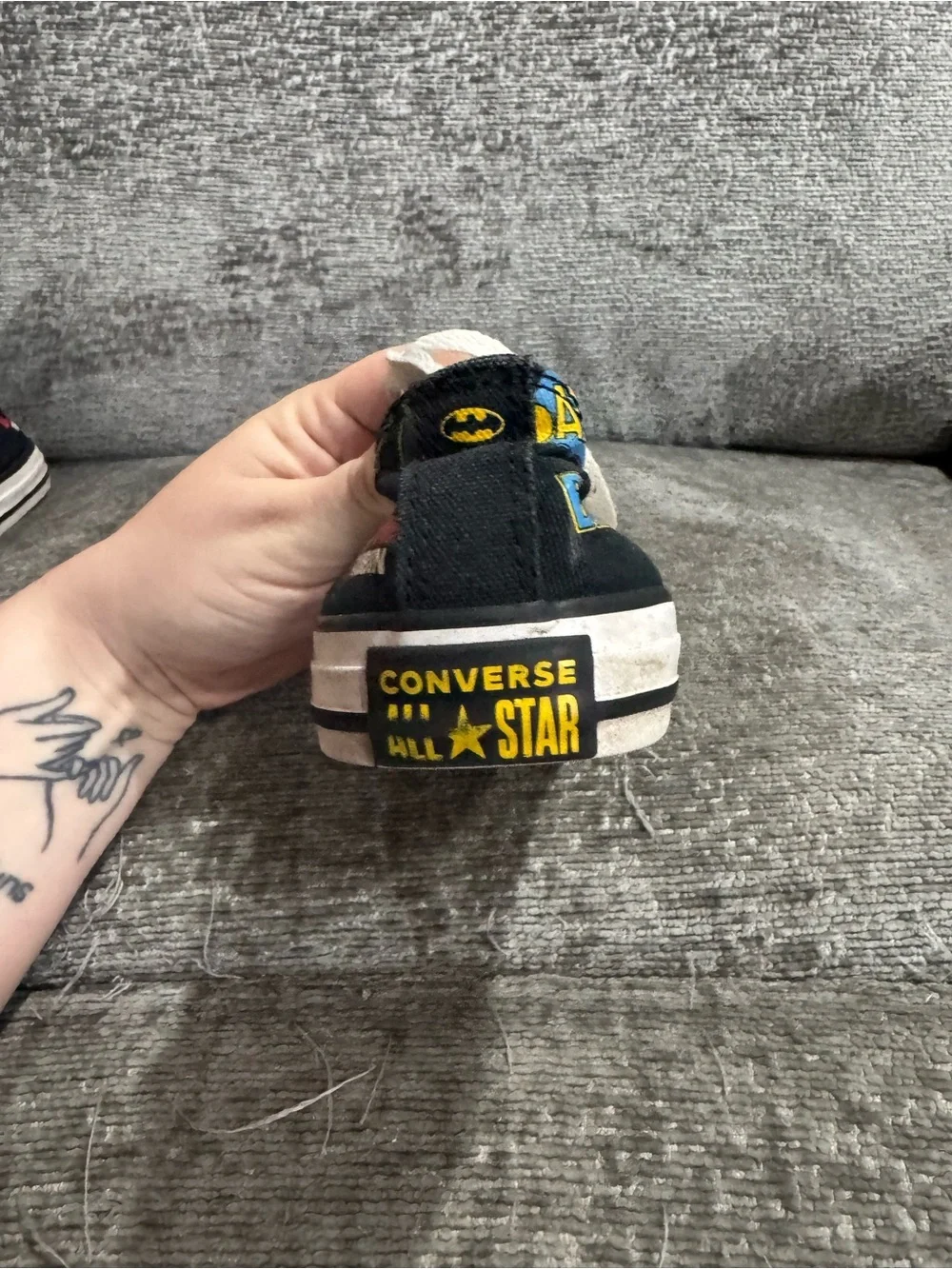Converse X DC Comics All Star 80th Anniversary Batman Chuck Taylor Kids Size 3